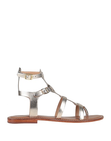 CB FUSION Flip flops Gold Soft Leather