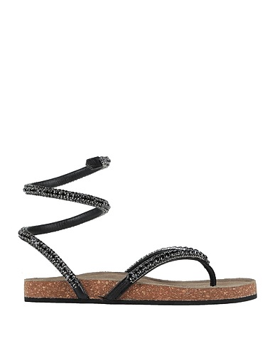 STRATEGIA Flip flops Black Leather