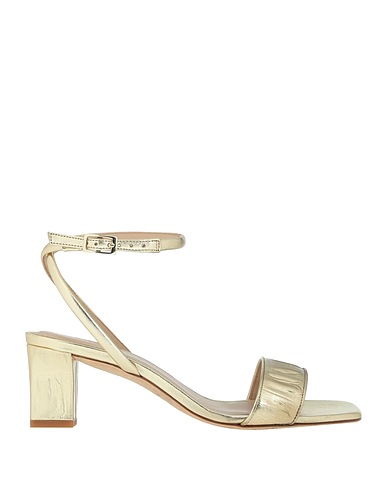 SANDRO Sandals Platinum Soft Leather