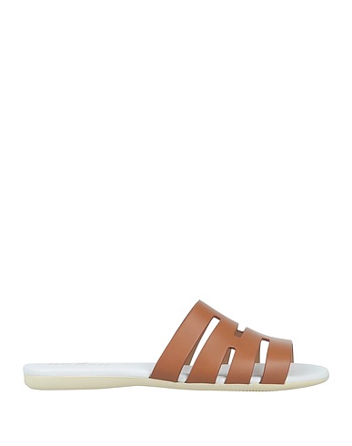HOGAN Sandals Brown Soft Leather