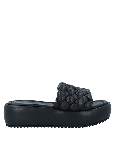 181 Sandali Nero Fibre tessili