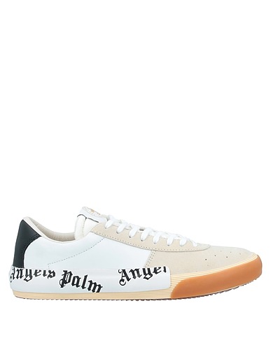 PALM ANGELS Sneakers Beige Soft Leather, Textile fibres