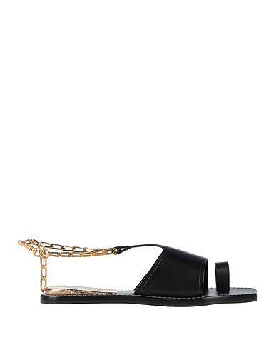 SANDRO Flip flops Black Leather