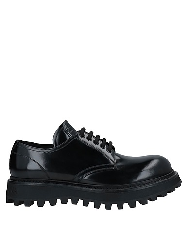 DOLCE&GABBANA Laced shoes Black 100% Calfskin