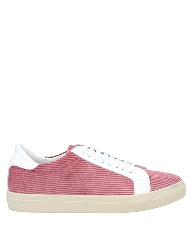 GREY DANIELE ALESSANDRINI Sneakers Antique rose Textile fibers, Leather
