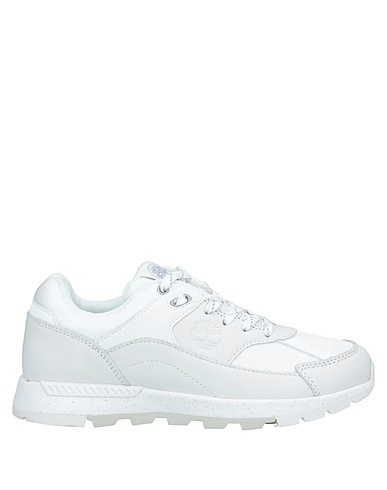 TIMBERLAND Sneakers White Soft Leather, Textile fibres