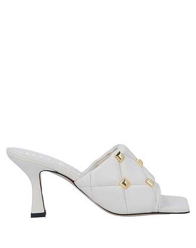 MARC ELLIS Sandals White Soft Leather