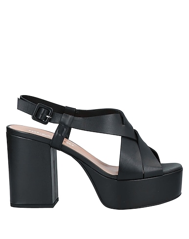 SERGIO CIMADAMORE Sandals Black Calfskin