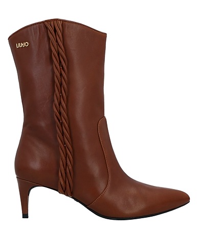 LIU •JO Ankle boot Brown Soft Leather