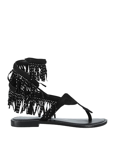 CB FUSION Infradito Nero Pelle