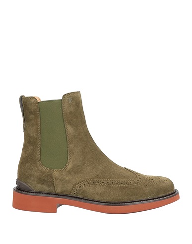 TOD'S Ankle boot Military green Leather
