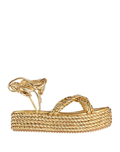 181 Sandals Gold Textile fibers