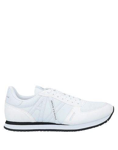 ARMANI EXCHANGE Sneakers White 100% Polyamide, Polyurethane