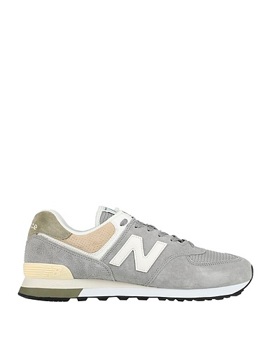 NEW BALANCE Sneakers 574 Light grey Leather, Textile fibres