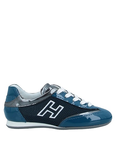 HOGAN Sneakers Verde petrolio Pelle, Fibre tessili, Altre Fibre