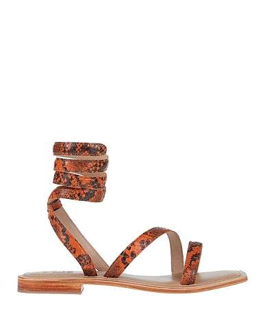 HADEL Sandals Rust Soft Leather