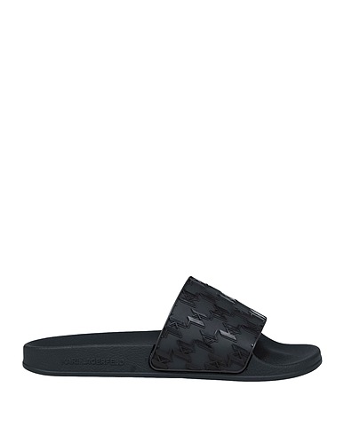 KARL LAGERFELD KONDO MONOGRAM SLIDE | Black Women‘s Sandals | YOOX