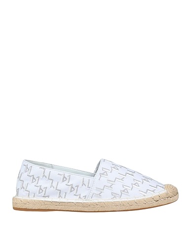 KARL LAGERFELD Espadrilles KAMINI MONOGRAM LO SLIP ON
 White Textile fibres