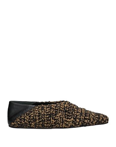 JIL SANDER Ballet flats Mustard Textile fibers, Soft Leather