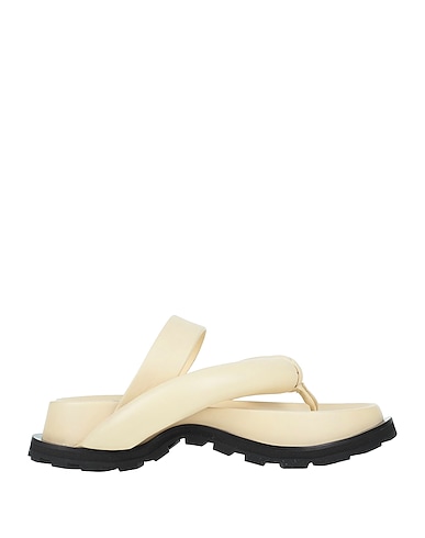 JIL SANDER ソング・サンダル アイボリー 羊革（ラムスキン） 100%