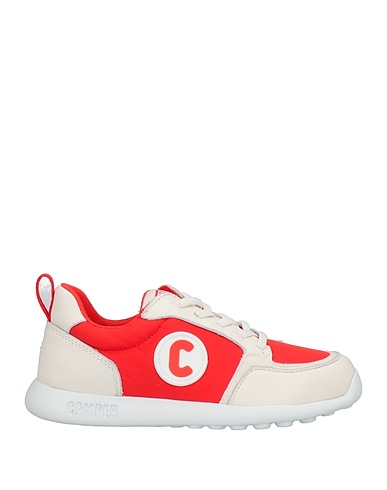 CAMPER Sneakers Rosso Fibre tessili, Pelle