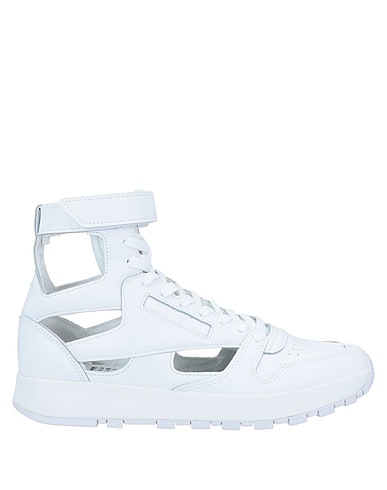 MAISON MARGIELA x REEBOK Sneakers White Leather, Textile fibers