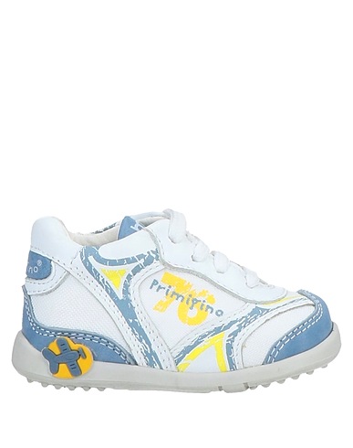 PRIMIGI Sneakers White Textile fibers, Soft Leather