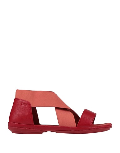 CAMPER Sandals Red Soft Leather