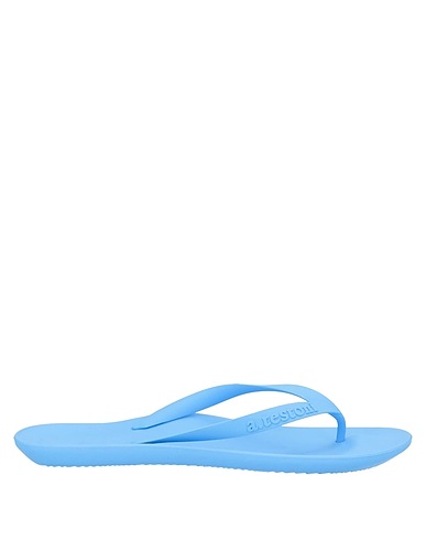 TESTONI Flip flops Sky blue Rubber