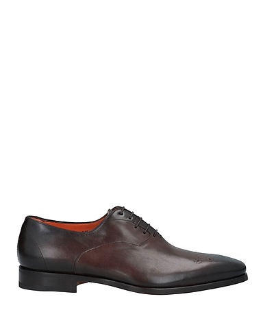 SANTONI Stringate Testa di moro Pelle