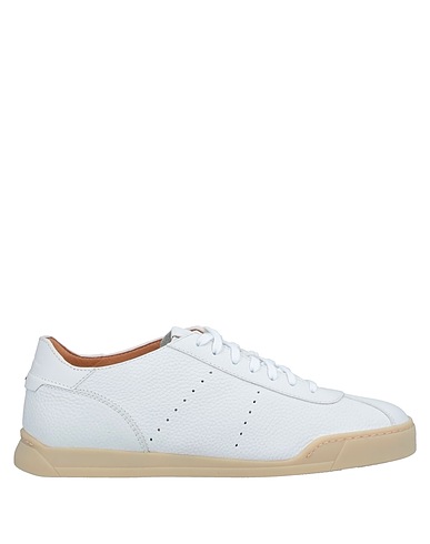 SANTONI Sneakers Weiß Leder