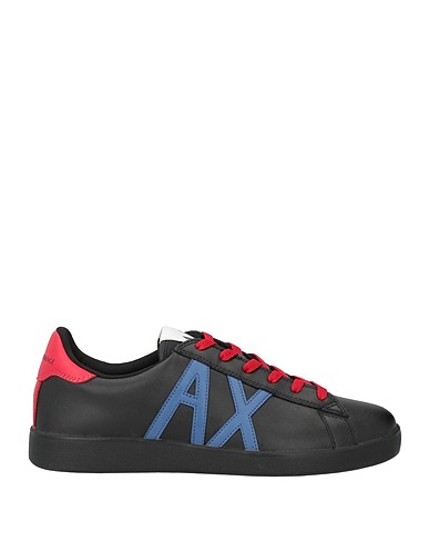 ARMANI EXCHANGE Sneakers Black 100% Bovine leather, Polyurethane, Polyester, Polyamide