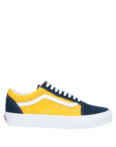 VANS Sneakers Midnight blue Leather, Textile fibers