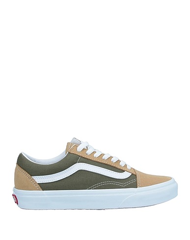 VANS Sneakers Khaki Gewebefasern, Leder