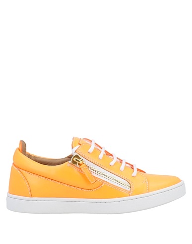 GIUSEPPE ZANOTTI Sneakers Orange Soft Leather
