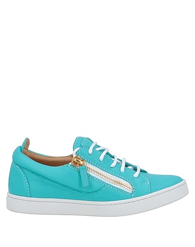 GIUSEPPE ZANOTTI 스니커즈 터콰이즈 블루 가죽