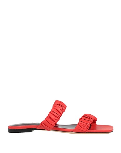 STAUD Sandali MAYA RUCHED SANDAL
 Rosso pomodoro 100% Pelle di capra