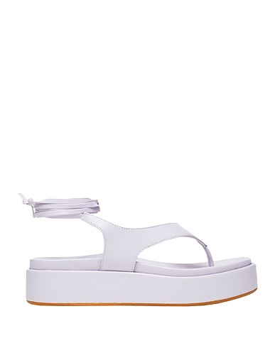 8 by YOOX Flip flops Lilac Soft Leather