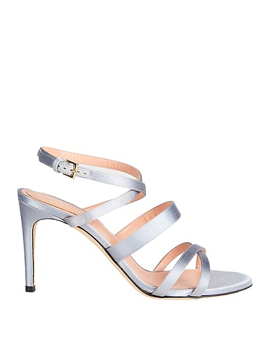 ALBERTA FERRETTI Sandals Grey Textile fibres