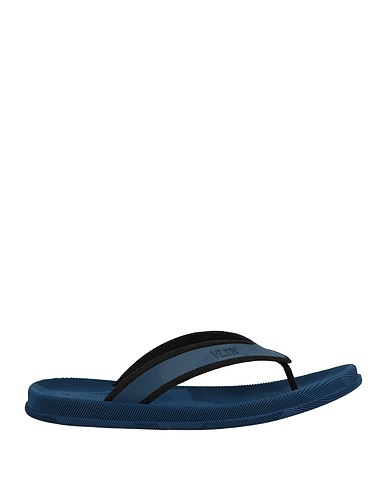 VALENTINO GARAVANI Flip flops Slate blue Other Fibres, Textile fibres