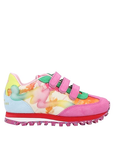 MARC JACOBS Sneakers Pink Textile fibres, Soft Leather