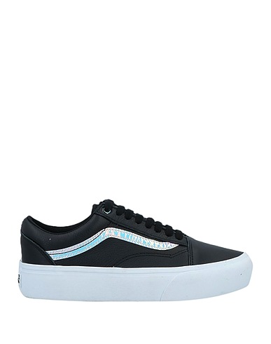 VANS Sneakers Black Soft Leather, Textile fibers