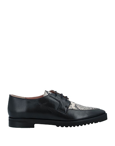 POLLINI Laced shoes Beige Soft Leather