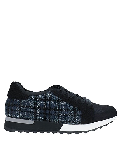 POLLINI Sneakers Schwarz Gewebefasern, Lammleder