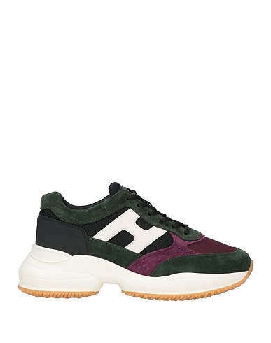HOGAN Sneakers Bordeaux Pelle, Fibre tessili