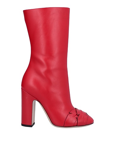 POLLINI Ankle boot Red Soft Leather