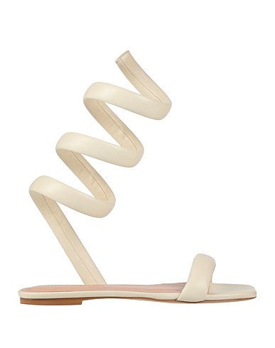 ILIO SMERALDO Sandals Ivory Soft Leather