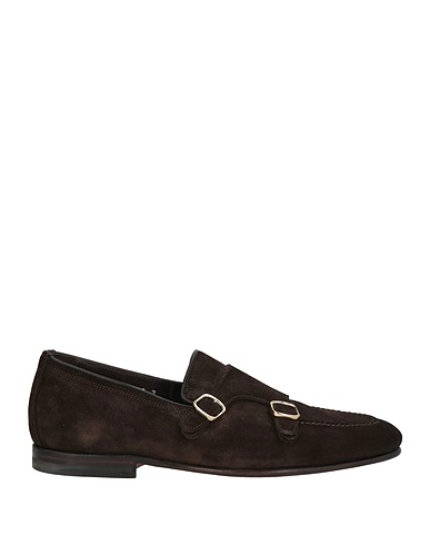 SANTONI Loafers Dark brown Leather