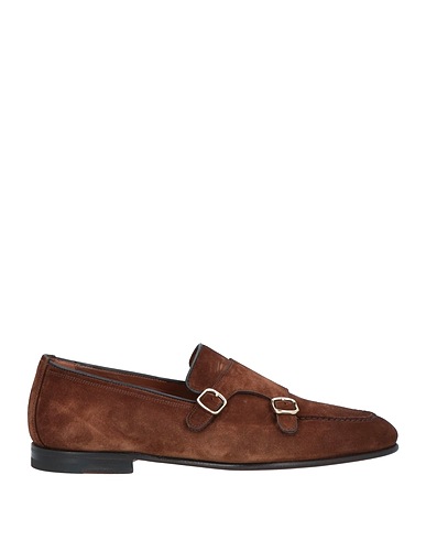 SANTONI Loafers Chocolate brown Leather