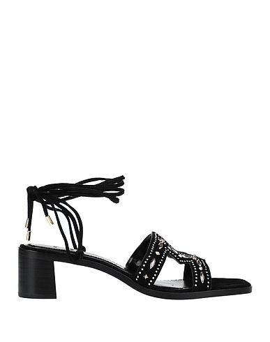 MAJE Sandals Black Leather